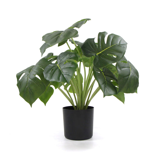 Potted Split Philodendron Real Touch Leaves 50cm