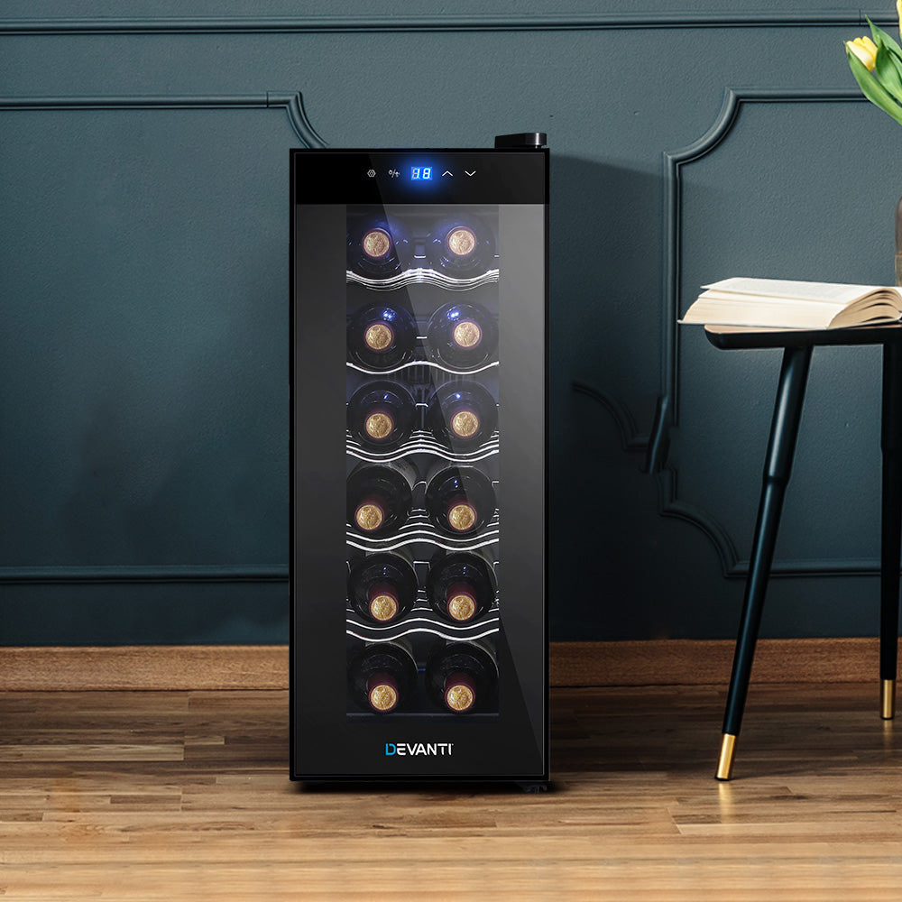 Devanti 12 bottle capacity wine cooler