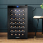 Devanti 28-Bottle Wine Cooler - Dual Zone with Touch Control Panel