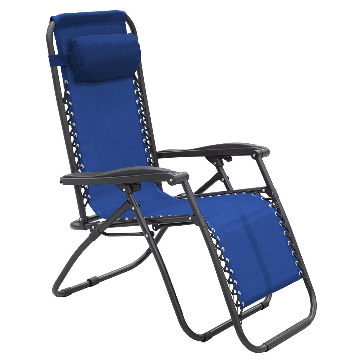 Zero Gravity Reclining Deck Chair - Blue