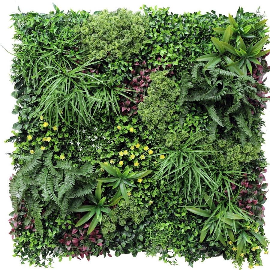 Country Fern Green Wall UV Resistant 100cm x 100cm