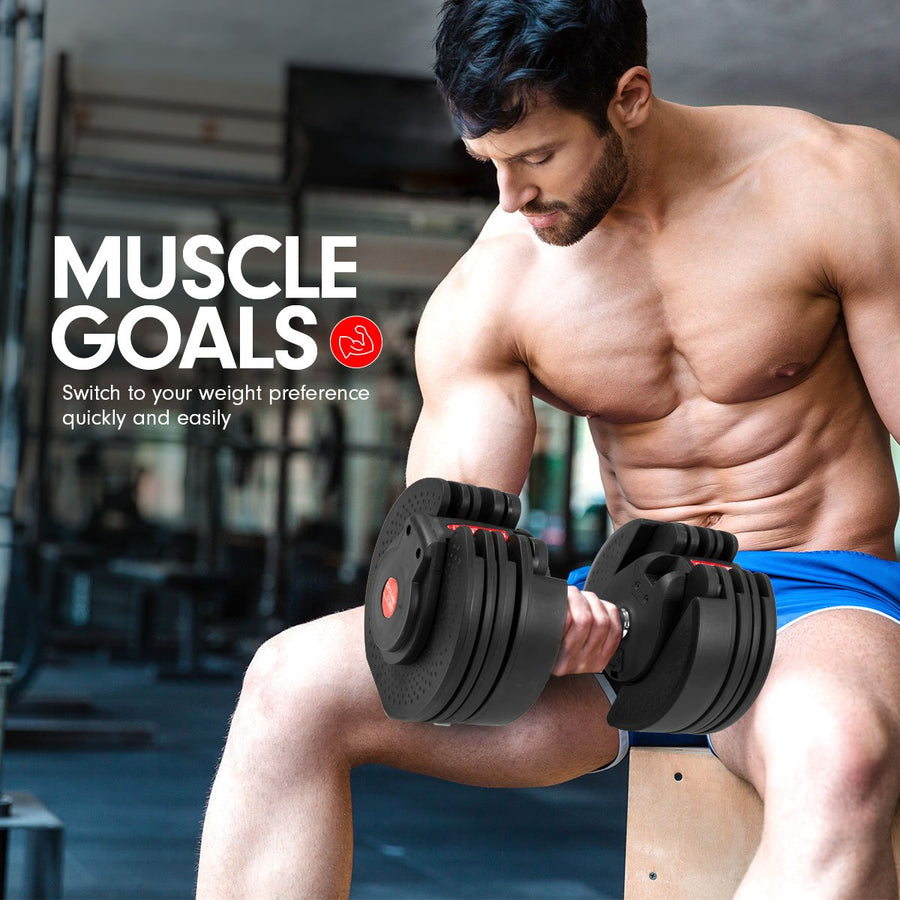 20kg Powertrain Gen2 Adjustable Dumbbell