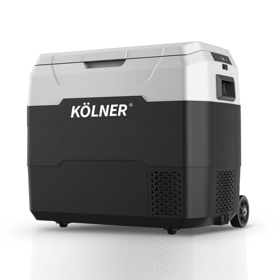 Kolner 50L Portable Fridge /  Freezer with Trolley