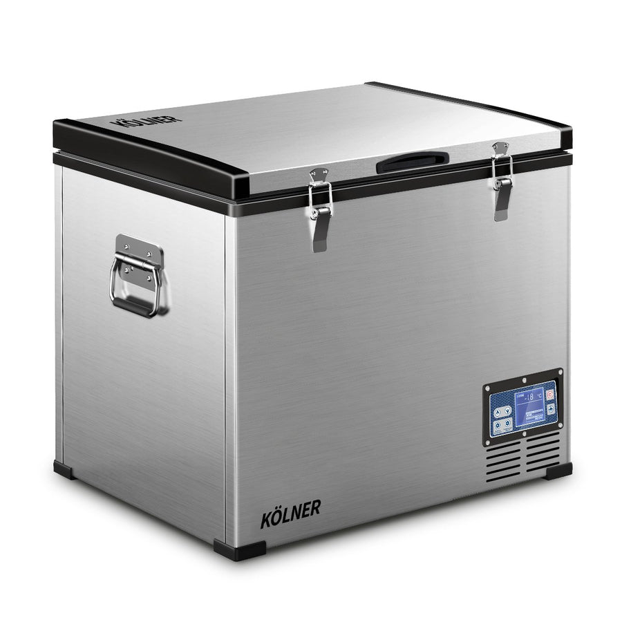 Kolner 95L Stainless Steel Portable Fridge Freezer