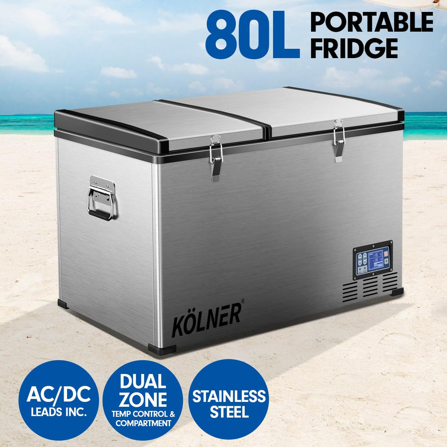 Kolner 80L Portable Fridge Freezer