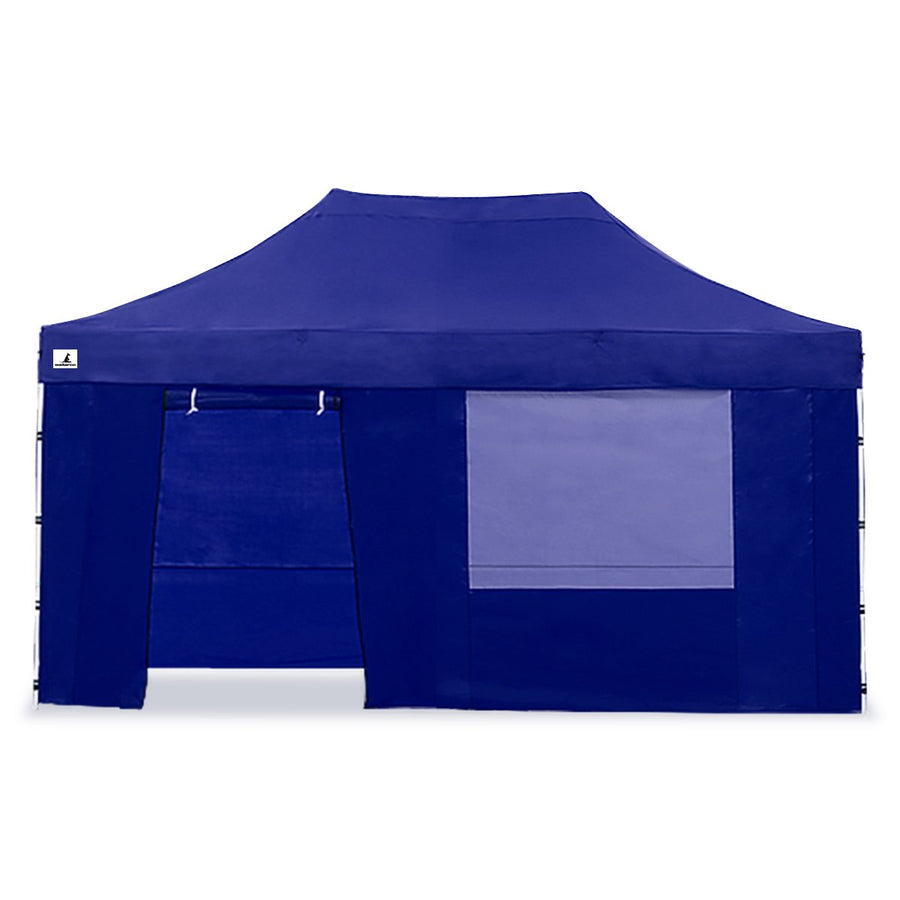 Gazebo Tent Marquee 3x4.5m PopUp Outdoor Wallaroo Blue