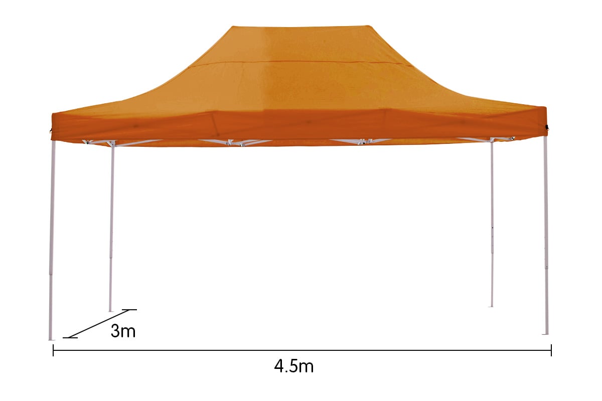 Gazebo Tent Marquee 3x4.5m PopUp Outdoor Wallaroo Orange