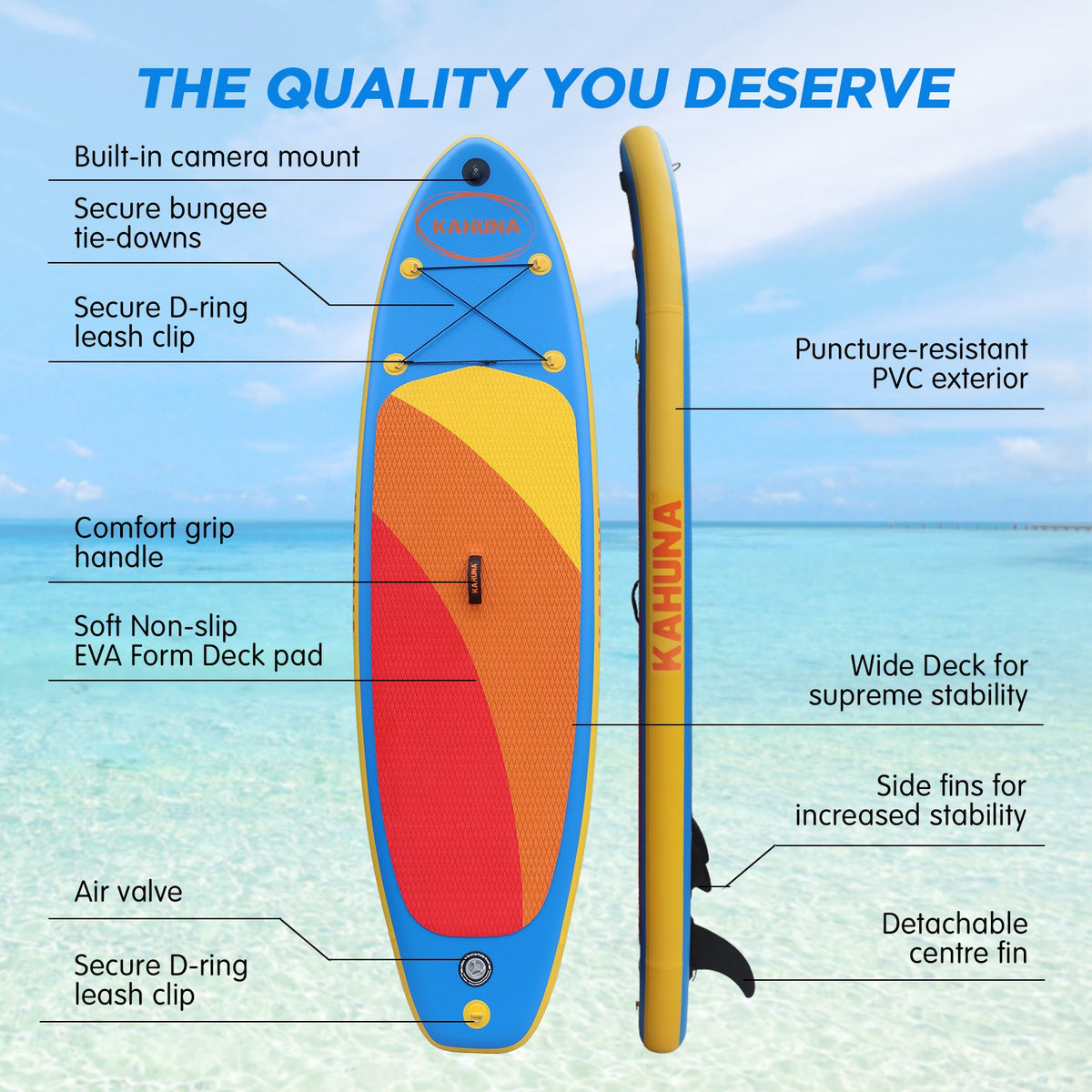 Kahuna Hana 10ft Inflatable Stand Up Paddle Board