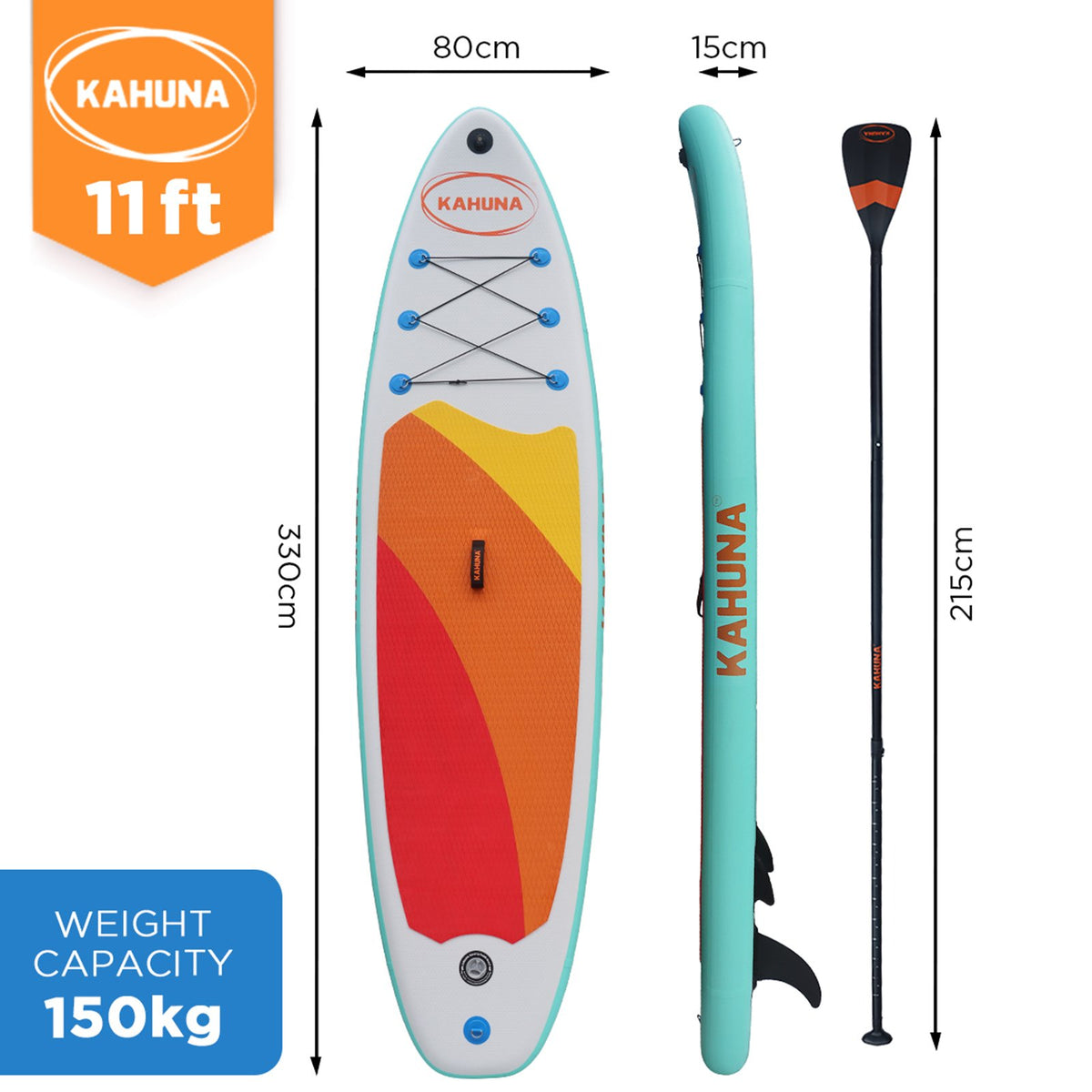 Kahuna Hana Inflatable Stand Up Paddle Board 11FT