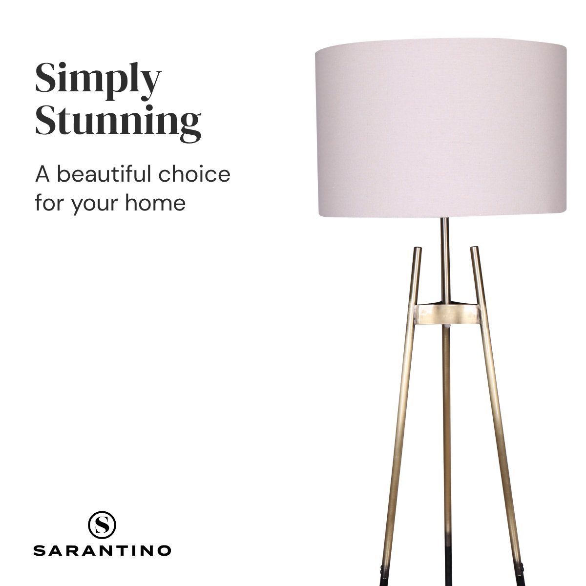 Sarantino Gradient Tripod Floor Lamp