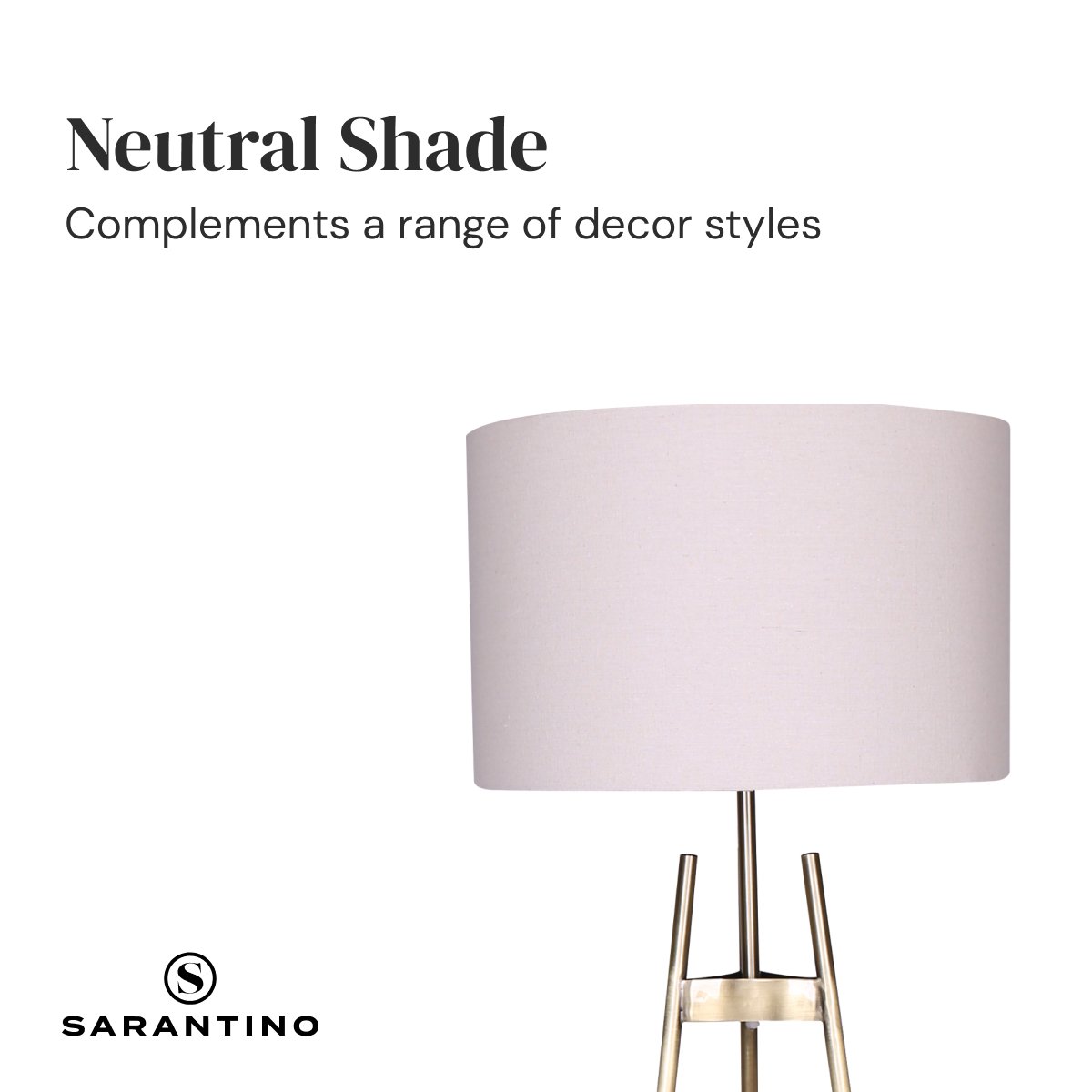 Sarantino Gradient Tripod Floor Lamp