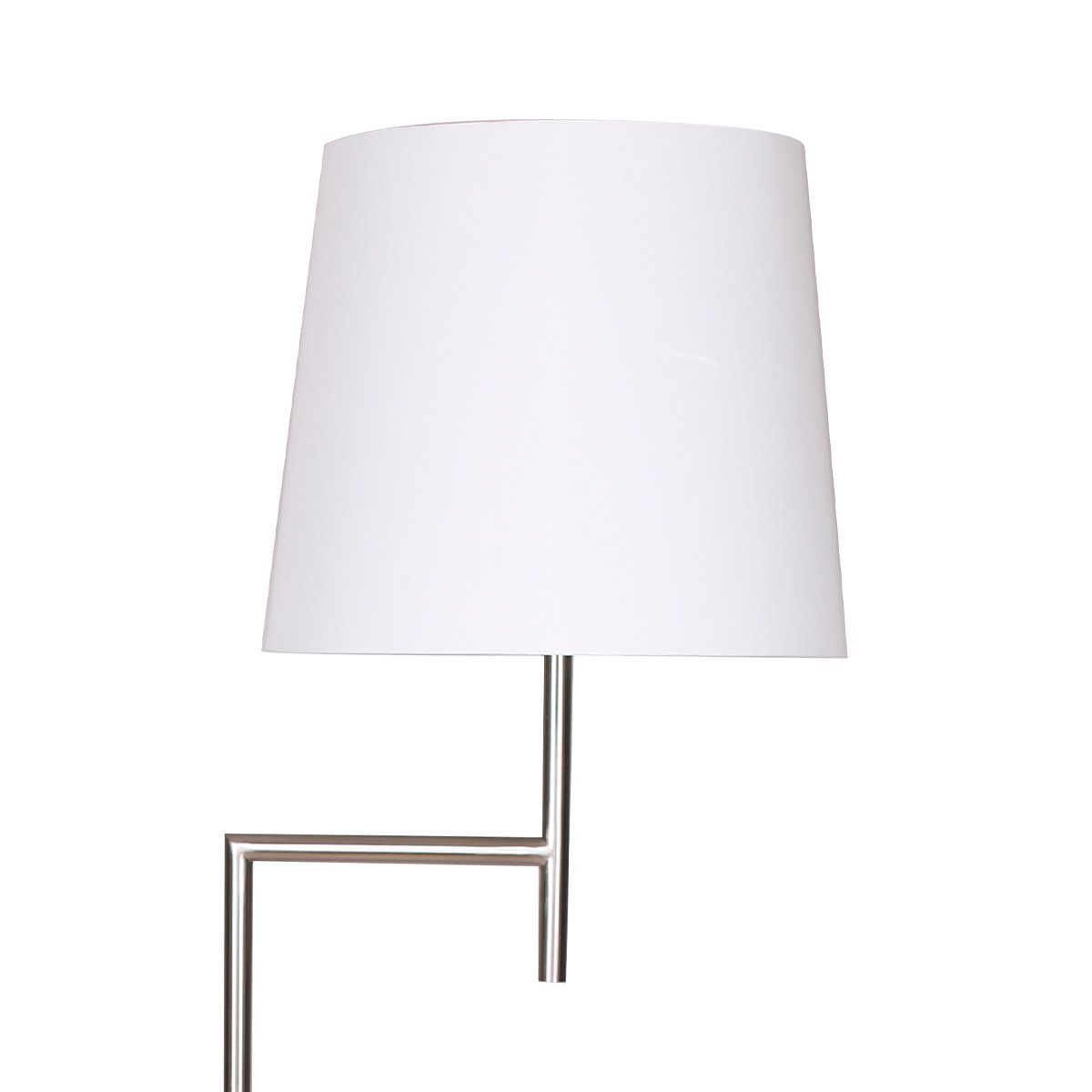 Sarantino Nickel Metal Arc Floor Lamp