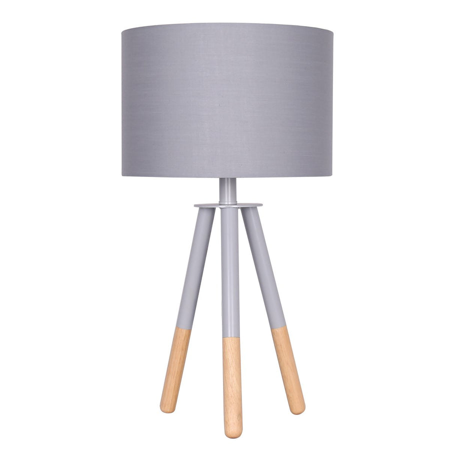 Sarantino Tripod Desk Lamp in Metal & Wood Nordic Minimalist Light