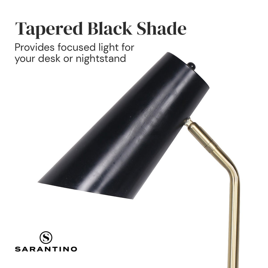 Sarantino Black/Brass Table Lamp