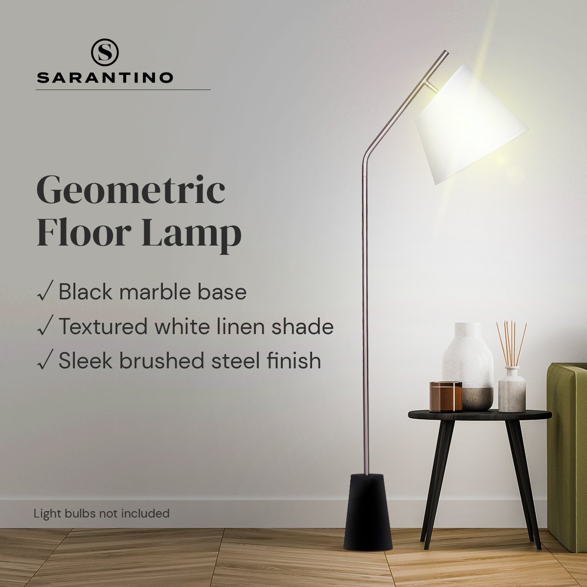 Sarantino Modern Arc Floor Lamp