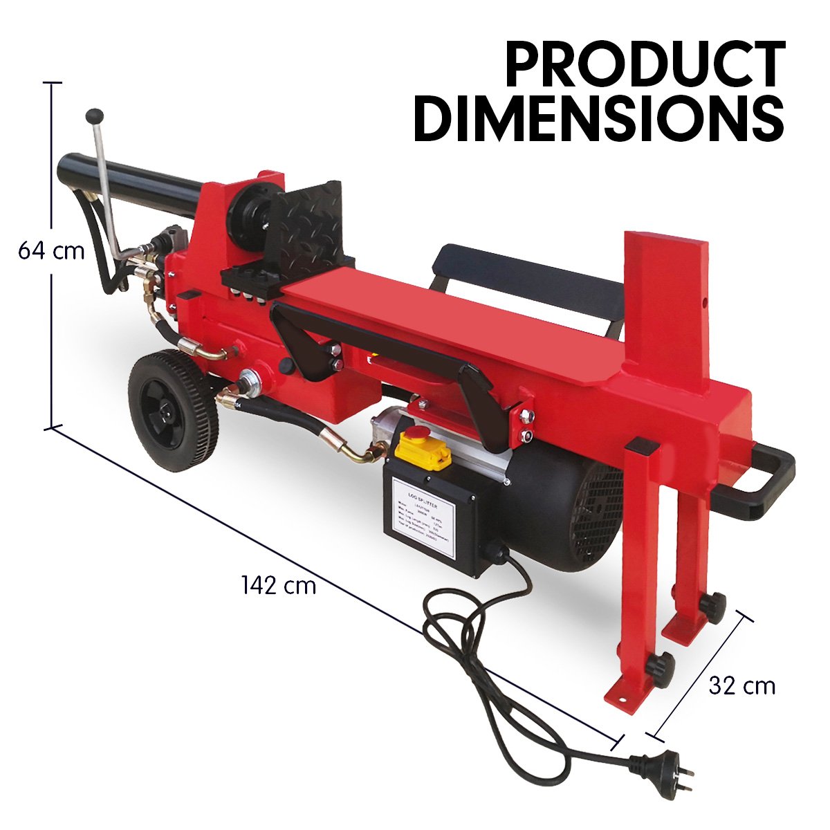 Yukon Electric 12 Ton Log Splitter Wood Cutter