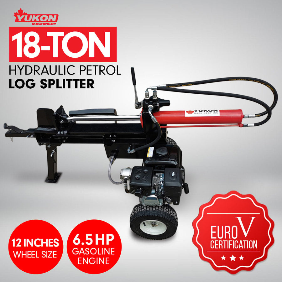 Yukon Petrol Log Splitter 18Ton