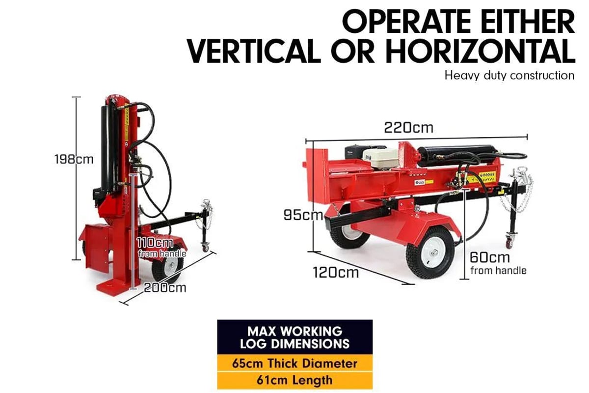 Yukon Petrol Log Splitter 60Ton