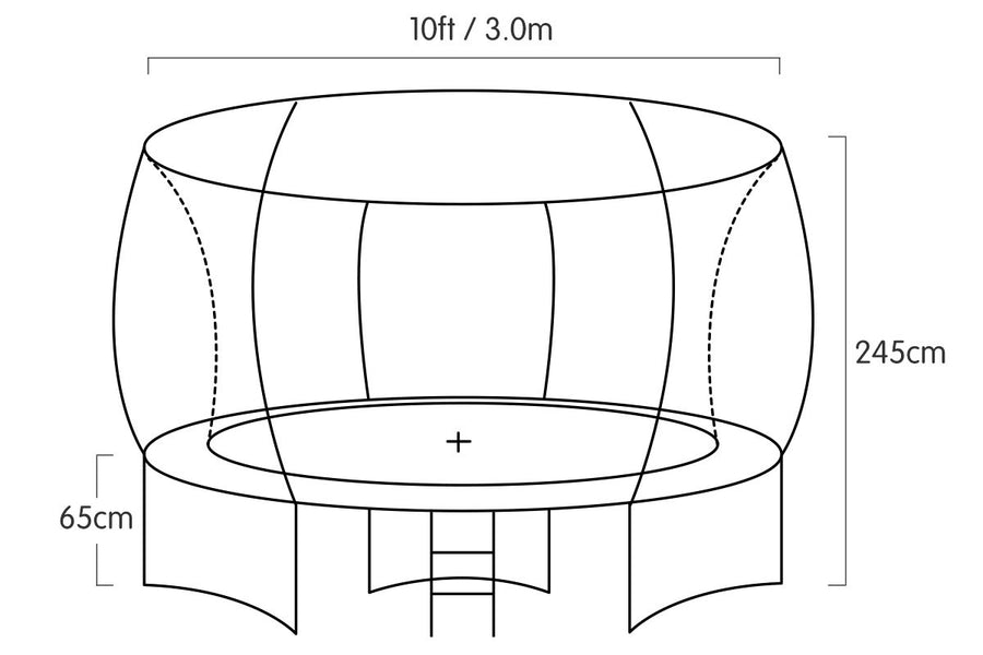 Kahuna Rainbow 10ft Trampoline